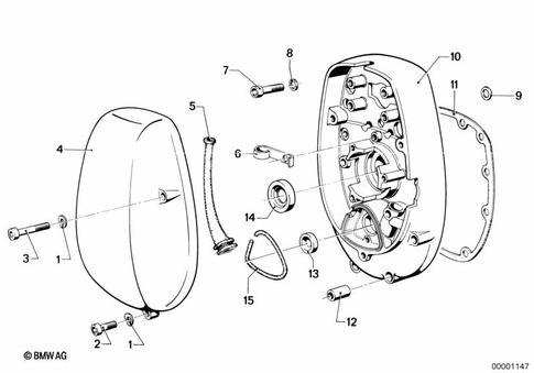 Housing Cover for 1985 BMW-Motorrad R 100 CS #1