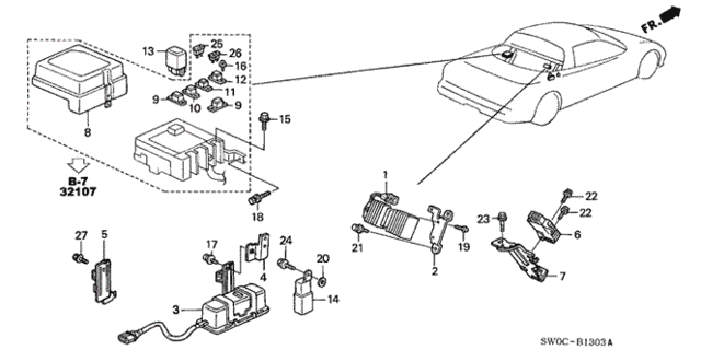 Control Unit (Resistor) for 2004 Acura NSX #0