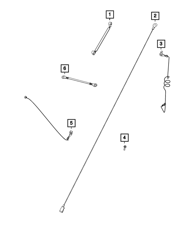 52121253AA - Electrical: Ground Strap for Mopar Image