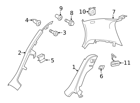 Interior Trim - Quarter Panels for 2012 Volkswagen Golf R #1