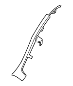 1K4867766A82V - Body: Lower Quarter Trim for Volkswagen: Golf, GTI, Jetta Image