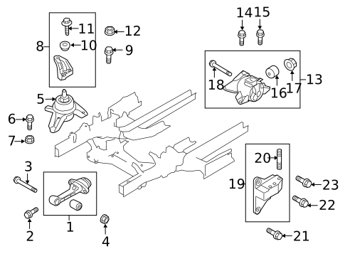 Engine & Trans Mounting for 2012 Kia Sportage #0