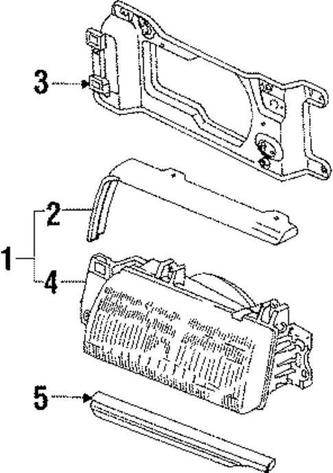 Headlamp Components for 1987 Mazda 323 #0