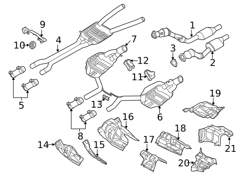 Exhaust Components for 2004 Audi S4 #1