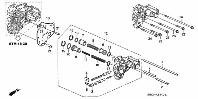 AT Top Accumulator Body (5AT) for 2003 Honda Odyssey #0