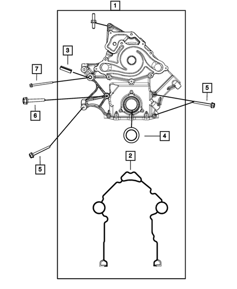 Timing Belt/Chain and Cover and Balance Shaft for 2008 Dodge Challenger #0