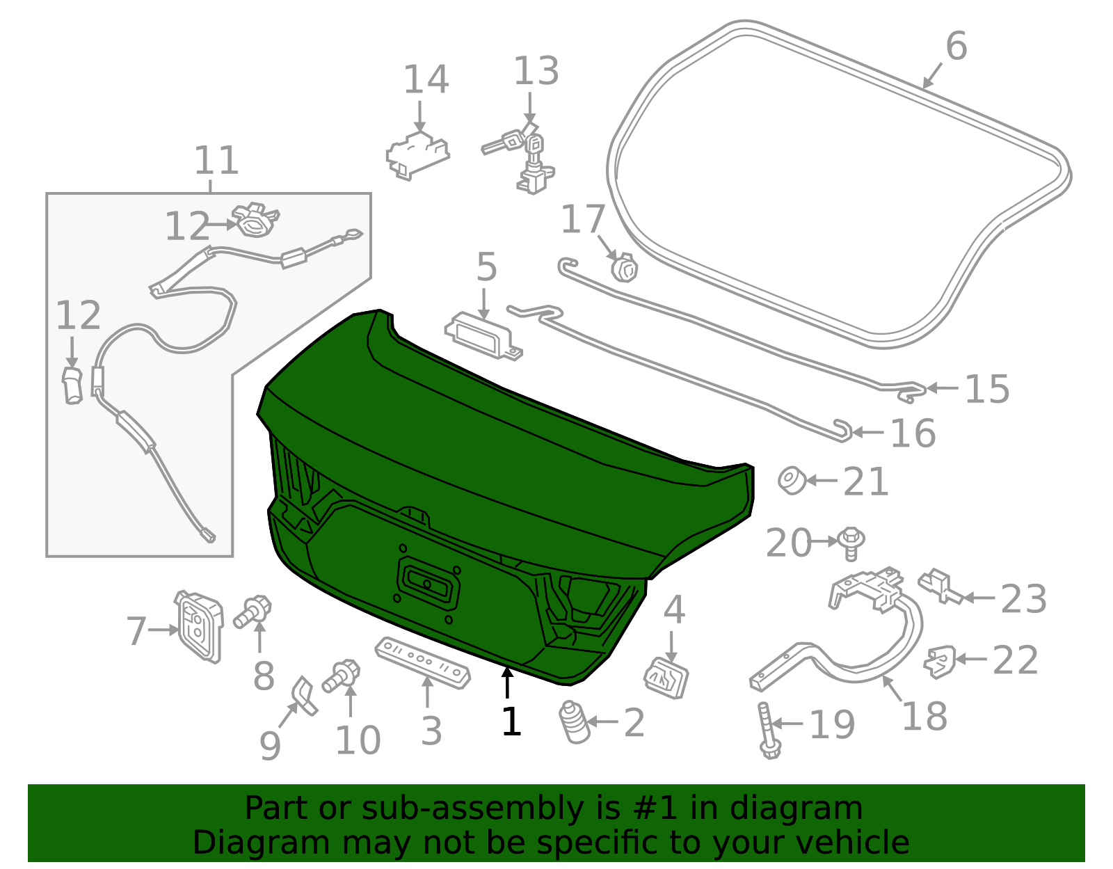 68500-TVA-A00ZZ - Trunk Lid 2018-2022 Honda Accord | Honda Parts