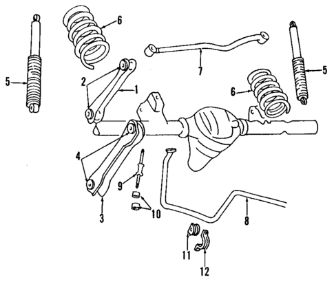 Rear Suspension for 1998 Jeep Grand Cherokee #0