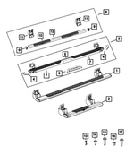68239645AB - Exterior Ornamentation: Side Step Bracket Kit, Right Or Left for Mopar Image