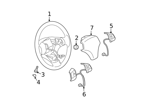 Steering Wheel & Trim for 2005 Mazda 6 #0