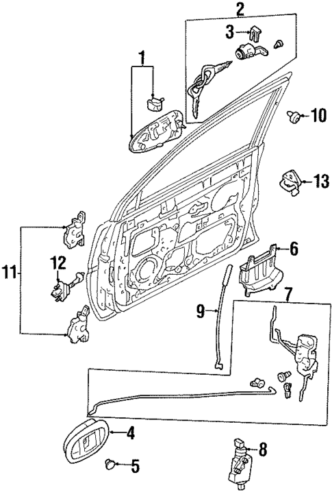 Door for 1997 Mercury Tracer #3