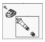 PR3Z1A189N - : Tire Pressure Monitoring System (TPMS) Sensor for Ford: Explorer, Police Interceptor Utility Image