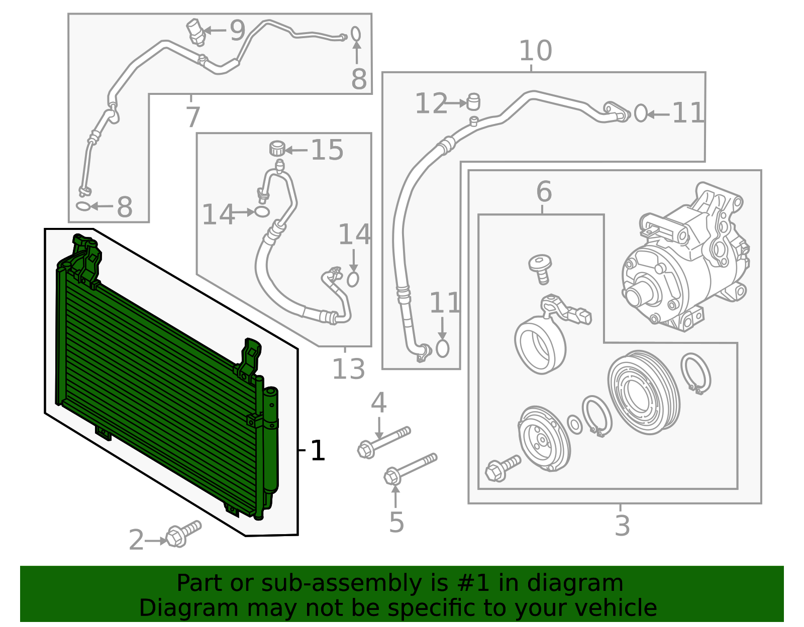 DF71-61-480C - Condenser - 2011-2014 Mazda 2 | Mazda Swag