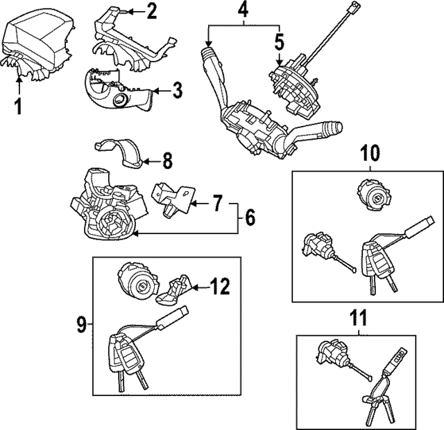 81900K5B00 - : Ignition Lock Cylinder for Hyundai Image