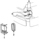 F5VY13404A - Electrical: Combo Lamp Assembly for Lincoln: Town Car Image