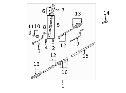 Steering Gear & Linkage for 2004 Mazda 6 #0