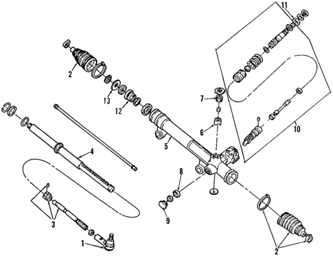 Steering Gear & Linkage for 1996 Ford Taurus #1