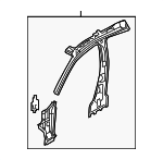 9E5Z5424382A - Body: Inner Reinforced for Ford: Fusion | Lincoln: MKZ, Zephyr | Mercury: Milan Image