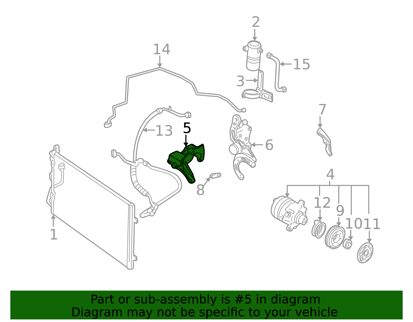 1997-2002 GM Compressor Front Bracket 24575923 | Awesome Parts GM