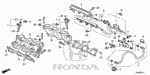 16451RNVM00 - Engine: CLIP, INJECTOR for Honda Image
