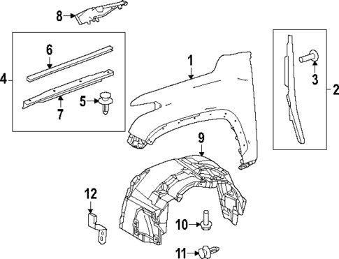Fender & Components for 2025 Toyota Sequoia #0