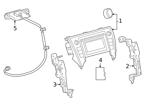 Navigation System Components for 2017 Toyota Camry #0