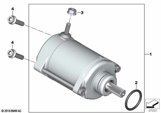 12418559627 - : Starter for BMW-Motorrad Image