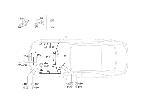 Engine Cable Harness, Body Mounted for 2007 Mercedes-Benz CLS550 #0