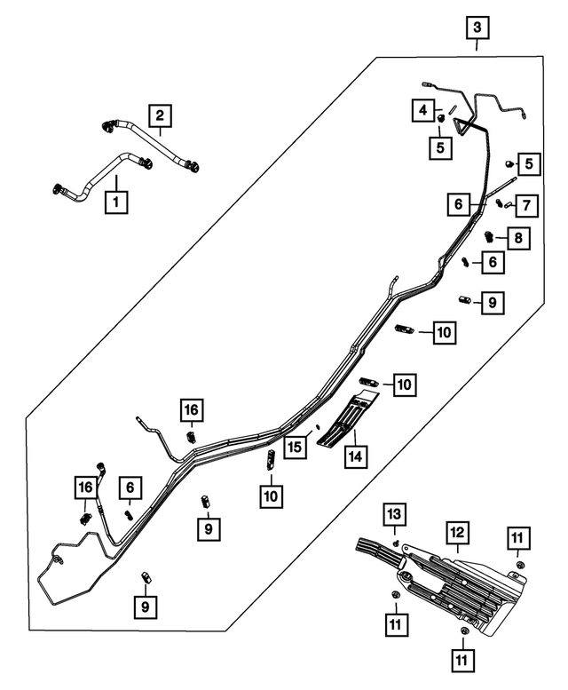 « 52124613AI – Fuel : Canalisation De Carburant Ensemble pour Mopar Image »