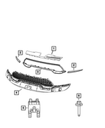 6UZ29SZ0AA - Exterior Ornamentation: Grille Surround for Dodge: Durango Image