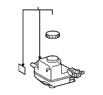 4722047080 - : 2010-2017 Toyota - Master Cylinder Reservoir for Toyota: Prius, Prius Plug-In, Prius V Image