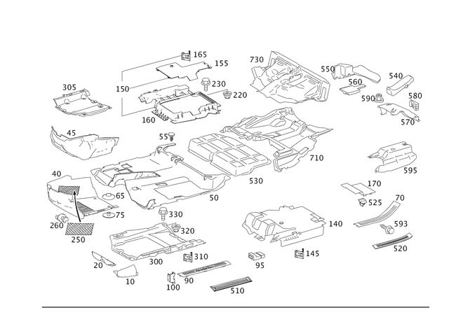 1646840337 - Panelling: Support for Mercedes-Benz: GL320, GL350, GL450, GL550, GL63 AMG, GLE300d, GLE350, GLE400, GLE43 AMG, GLE450 AMG, GLE550e, GLE63 AMG, GLE63 AMG S, GLS350d, GLS450, GLS550, GLS63 AMG, ML250, ML320, ML350, ML400, ML450, ML500, ML550, ML63 AMG Image image