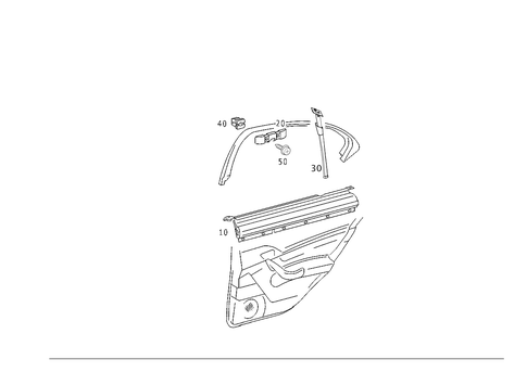 Roller Blind Slide Window for 2001 Mercedes-Benz S430 #0