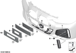 51118082440 - : Grille, Air Intake, Right for BMW Image