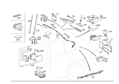 Antenna for 2003 Mercedes-Benz C32 AMG #0