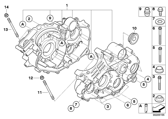 11147715431 - : Kit For Motor Housing for BMW-Motorrad Image
