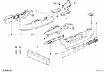 52108140311 - Seats: Covering Outer Left for BMW: 525i, 535i, 735i, 735iL, 750iL, M5 3.6 Image image