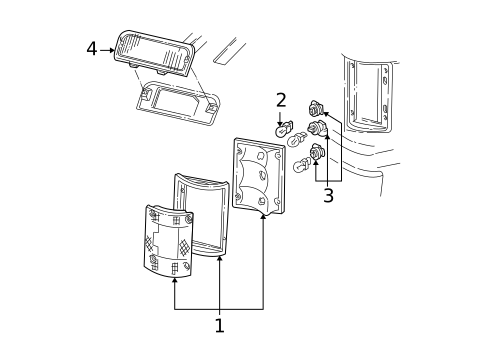 High Mount Lamps for 1993 Ford E-350 Econoline #0