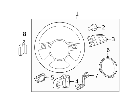 Steering Wheel & Trim for 2006 Audi A6 Quattro #0