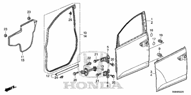 Front Door Panels for 2015 Honda Odyssey #0