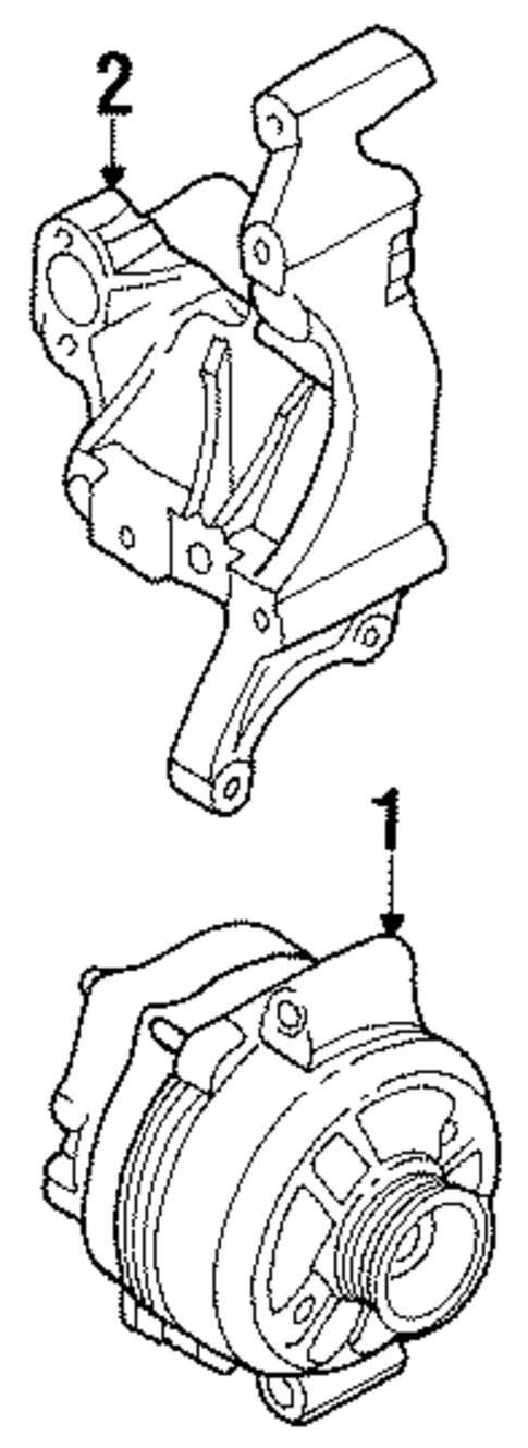 Alternator for 2001 Mercury Cougar #0