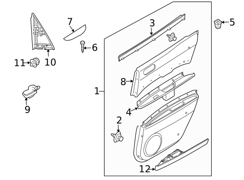 Front Door for 2011 Mazda CX-7 #2