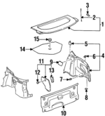 643302B820C0 - Body: Package Tray for Toyota: Celica Image