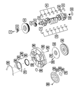 68002984AA - 6.7L Turbo Diesel; Engine: Bolt, Mounting for Mopar Image