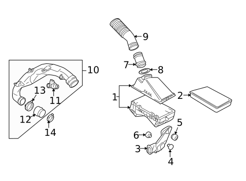 Air Intake for 2005 Volkswagen Jetta #0