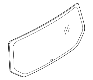 DT1Z6142006AN - Body: Lift-Gate Glass for Ford Image