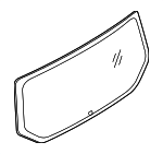 DT1Z6142006AF - Body: Back Glass for Ford: Transit Connect Image