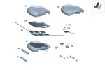2969100906 - Front Seat: Padding, Frt. Seat Cush for Mercedes-Benz Image