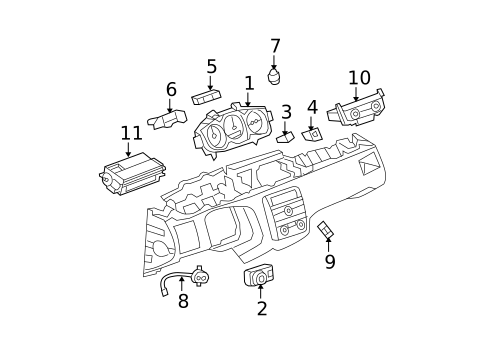 Instrument Panel for 2011 Buick Lucerne #2