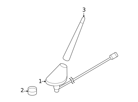 Antenna & Radio for 2007 Volkswagen Touareg #0